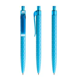 prodir prodir® Druckkugelschreiber QS01 PMT Push, blaue Mine, cyanblau, Hellblau, – Produktbild 1 von 1
