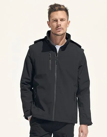 Sol's Sol's Softshell Systemjacke 3 in 1, Schwarz, – Produktbild 2 von 4