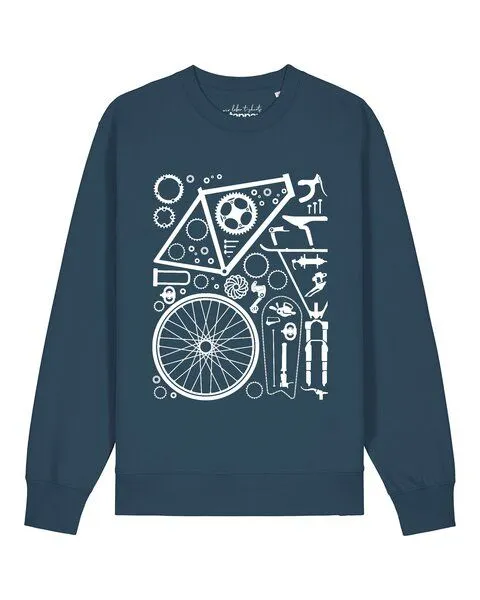 watapparel watapparel Sweatshirt Unisex Fahrradteile, Stargazer, – Produktbild 1 von 2