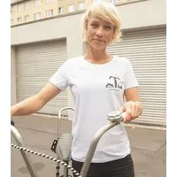 päfjes päfjes Gravelride - Gravel Brust - Fair Wear Frauen T-Shirt - White – Produktbild 1 von 1