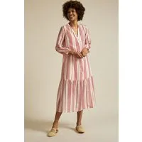 LANIUS LANIUS Midikleid Print Stripe aus Bio-Baumwolle mit Seide – Produktbild 1 von 1