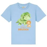 watabout kids watabout.kids T-Shirt Kinder Dinosaurier 07 Großer Bruder, Blue soul, – Produktbild 1 von 1