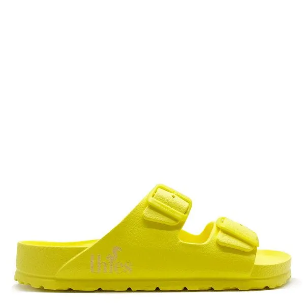 thies Vegane Ecofoam Sandale thies, Vanilla sun (gelb), – Produktbild 1 von 4