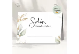 white & ivory Papierdekoration Platzkarte "schön, dass du da bist", 50 Stück, Tischkarten – Produktbild 1 von 1