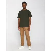 KnowledgeCotton Apparel KnowledgeCotton Apparel T-Shirt LOKE Badge aus Bio-Baumwolle - ROC/GOTS/Vegan, Gruen (forrest) night, – Produktbild 1 von 1