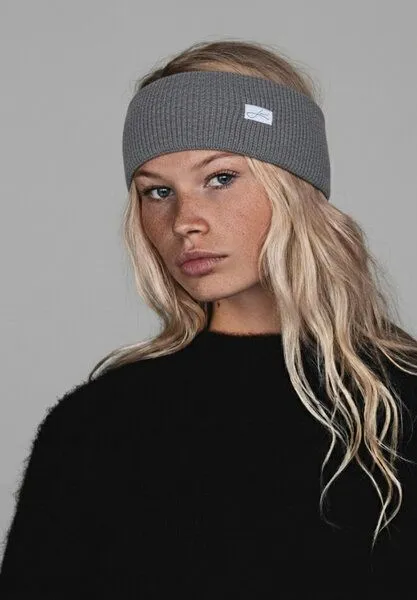 Lou-i Lou-i Stirnband aus Schurwolle Made in Germany, Grau, – Produktbild 4 von 4