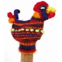 El Puente El Puente Gestrickte Fingerpuppe "Henne" | Fair Trade & Handmade aus Peru, Mehrfarbig, – Produktbild 1 von 1