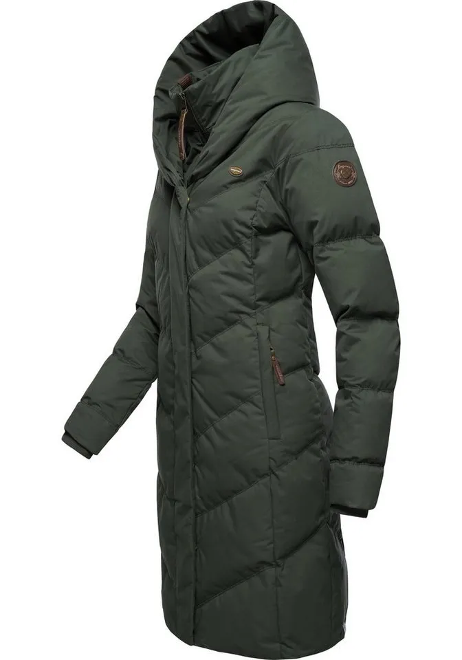 ragwear ragwear Steppmantel Natalka stylischer, gesteppter Winterparka mit gefütterter Kapuze, Grün, – Produktbild 3 von 4