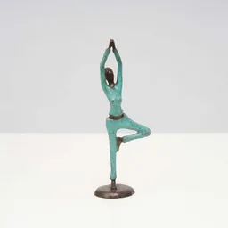 Moogoo Creative Africa Moogoo Creative Africa Bronze-Skulptur Yoga "Vrksasana" | Einbeinstand, Baum | by Hamidou | verschiedene Farben und Größen – Produktbild 1 von 1