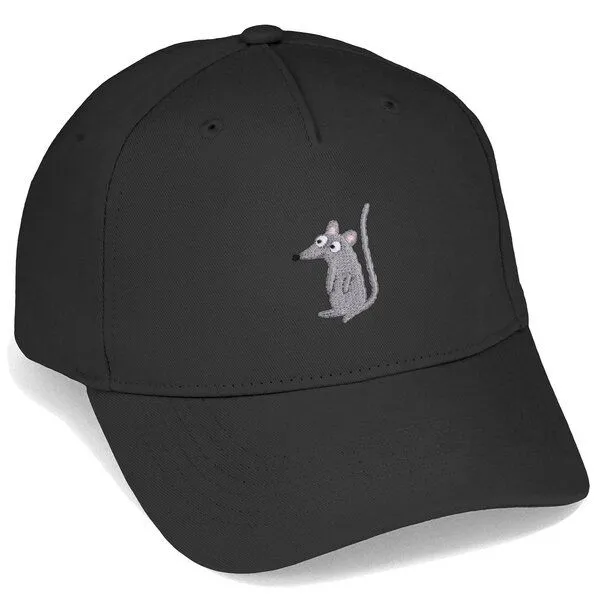 LIGARTI Bestickte Cap – Murat die Maus – LIGARTI Tiermanufaktur, Schwarz, – Produktbild 1 von 4