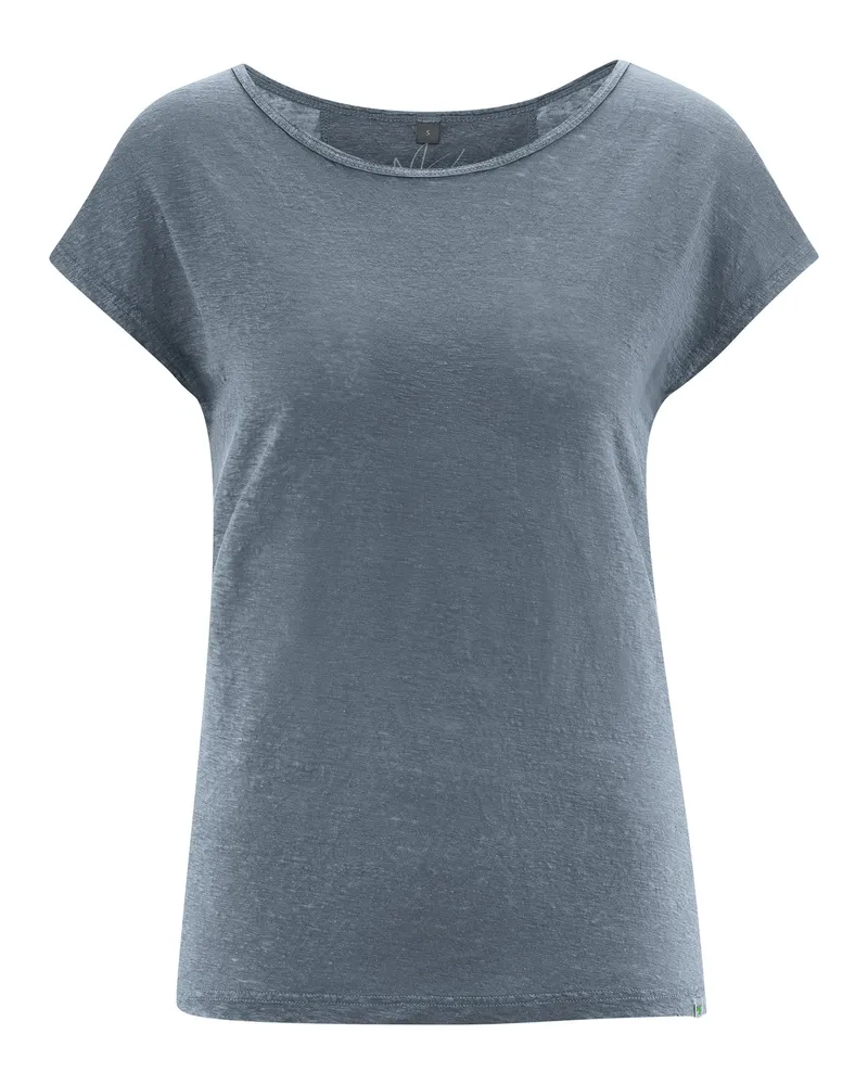 HempAge Hempage Damen vegan T-Shirt Regular Fit Anthrazit, Grau, – Produktbild 1 von 2