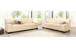 DOMO collection Polstergarnitur Norma kubisch und zeitlos, (Set, 2-tlg), bestehend aus je einem 2- und 3-Sitzer – Produktbild 1 von 1