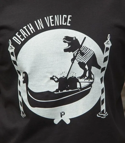 päfjes päfjes Death in Venice - Fair gehandeltes Männer T-Shirt - Black – Produktbild 2 von 3