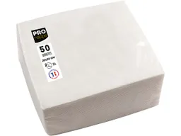 ProNappe 50 ProNappe Cocktail-Servietten 20 x 20 cm, weiß – Produktbild 1 von 1