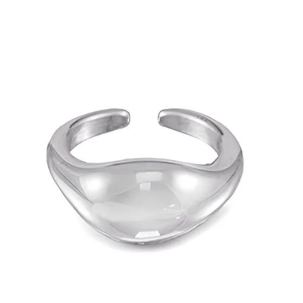 ELEKTROPULLI Größenvariabler Round Ring ca. Ø 18 - 20mm von Elektropulli, Silber, – Produktbild 1 von 6