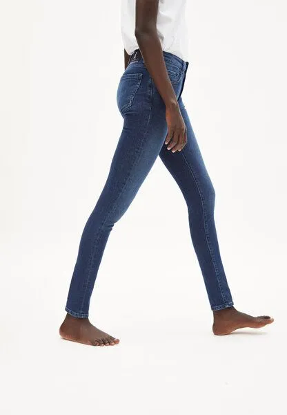 ARMEDANGELS ARMEDANGELS Tillaa Circular - Damen Skinny Fit Mid Waist, Navy blue, – Produktbild 5 von 5