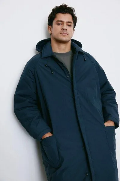 Unfeigned Unfeigned Puffed Coat WR, Dark Navy – Produktbild 2 von 4