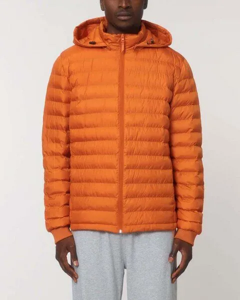 YTWOO YTWOO Herren Steppjacke | komplett aus recycelten Materialen gefertigt, Orange, – Produktbild 2 von 3