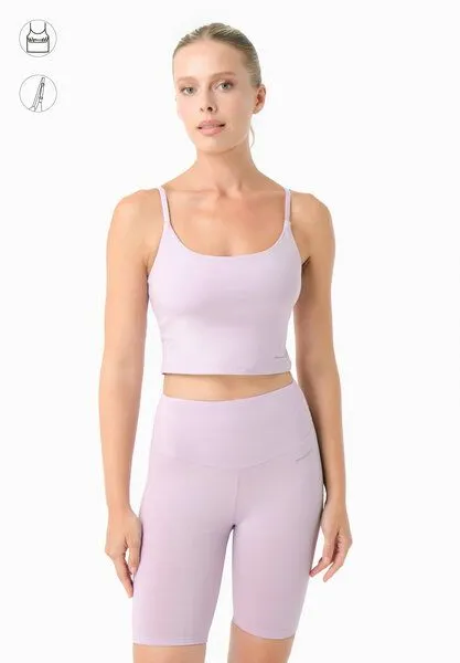 ORGANICATION ORGANICATION TARRA | Crop-Top aus Bio-Baumwolle, Soft lilac, – Produktbild 1 von 3
