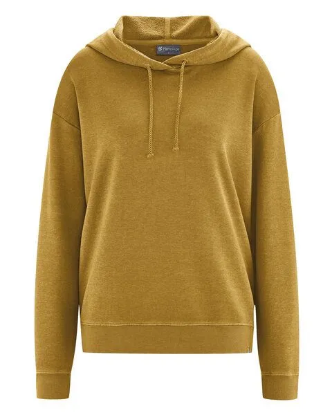 HempAge HempAge Damen Sweat-Hoodie mit Kapuze Hanf/Bio-Baumwolle, Peanut, – Produktbild 1 von 4