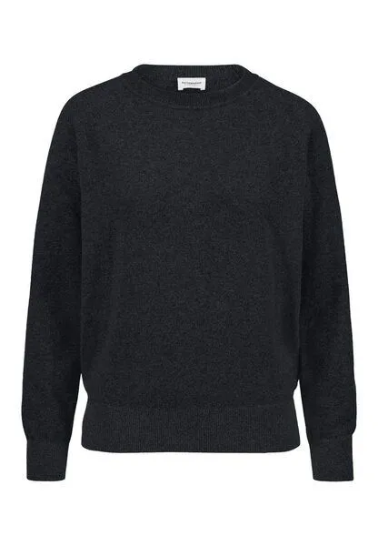 hessnatur hessnatur Strick Pullover Relaxed aus Cashmere mit Recycling-Anteil, Schwarz, – Produktbild 3 von 4