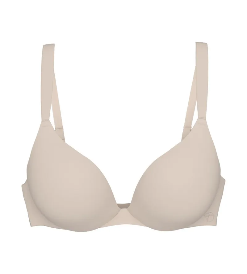 Triumph Triumph Bügel-BH Body Make-Up Illusion mit tiefem Dekolleté, gepolsterte Cups, Komfort-Bügel, Microfaser, Beige, – Produktbild 2 von 5