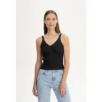 MELA V-Neck Strick Top Style RHADA | von MELA | Fairtrade & GOTS zertifiziert, Schwarz, – Produktbild 1 von 1