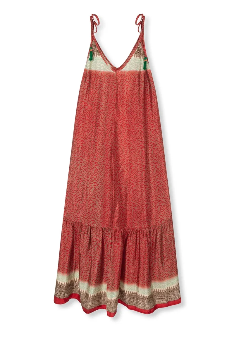 el.résidu el.résidu Damen vegan Kleid Myra, Rot, – Produktbild 2 von 2