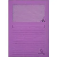 Exacompta 4 x 100 Exacompta Fenstermappen "Forever", 130 g/m², DIN A4, flieder – Produktbild 1 von 1