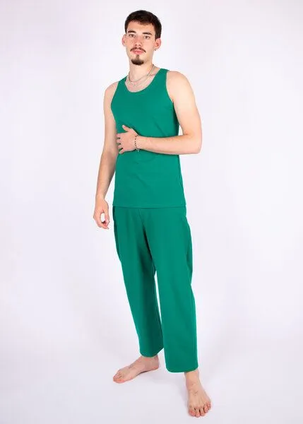 ÆVRIL ÆVRIL Unisex Tank Top // Emerald Green // Bio-Baumwolle – Produktbild 1 von 4