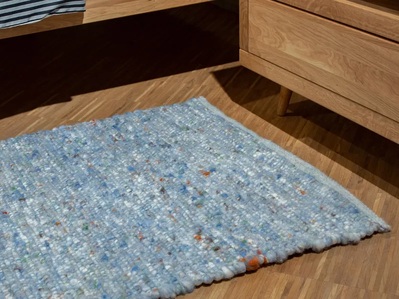 allnatura Schurwollteppich Misano 70x140 cm, Grün, – Produktbild 2 von 2
