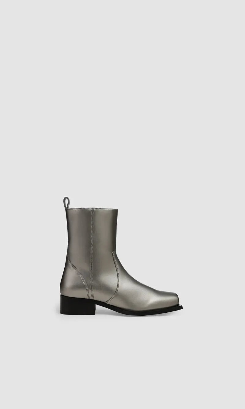 Prev Prev Damen vegan Stiefel Karel Plus Chrom, Silber, – Produktbild 1 von 2