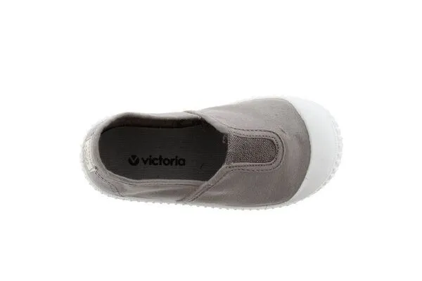 Victoria Victoria vegane Kinder-Schlüpfsneaker – Camping de Lona, Gris (grau), – Produktbild 4 von 4