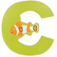 El Puente El Puente Holzbuchstabe C "Clownfisch" | Fair Trade & Handmade aus Sri Lanka – Produktbild 1 von 1