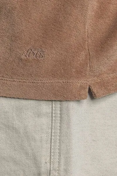 DIRTS dirts Terry T-Shirt, Chocolate malt, – Produktbild 3 von 4