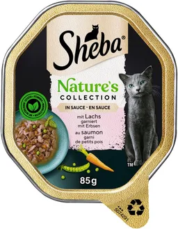 Sheba Sheba SHEBA® Schale Nature´s Collection in Sauce mit Lachs 2 x 11 x 85g, Nassfutter für: Katze – Produktbild 1 von 1