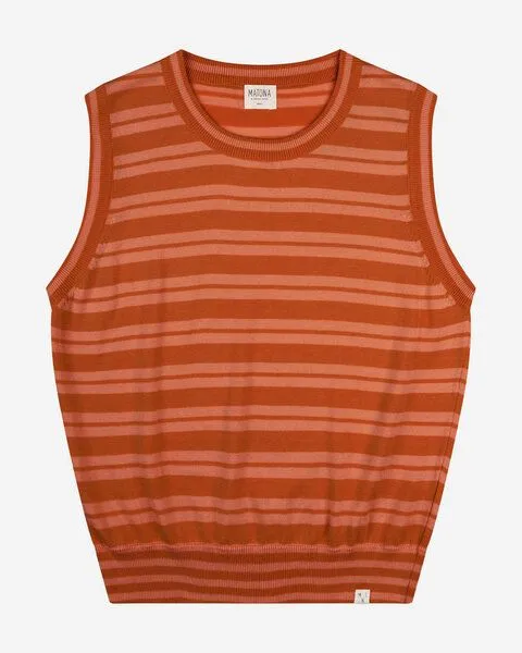 MATONA Matona Ärmelloses Top | Cotton Knit Top | aus Bio-Baumwolle | GOTS-zertifiziert, Copper/apricot, – Produktbild 2 von 2