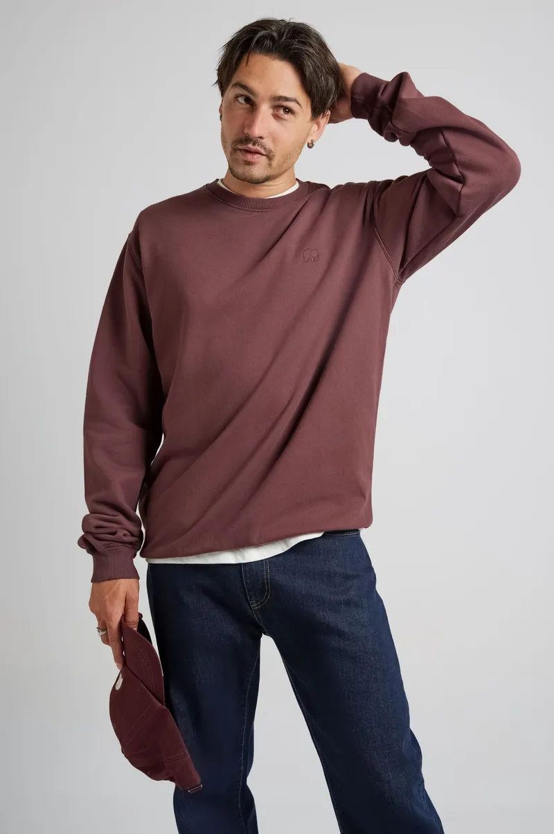 Trendsplant Trendsplant Herren vegan Sweatshirt Essential Puce Purple, Violett, – Produktbild 1 von 1