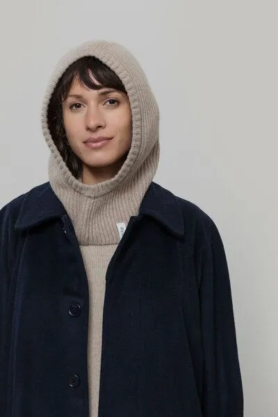 Rifò - Circular Fashion Made in Italy Rifò - Circular Fashion Made in Italy Kapuzenschal/ Balaclava aus Recycelter Kaschmirwolle, Beige, – Produktbild 2 von 4