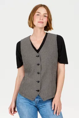 KOMODO KOMODO Damen vegan Weste Tessa Check – Produktbild 1 von 1
