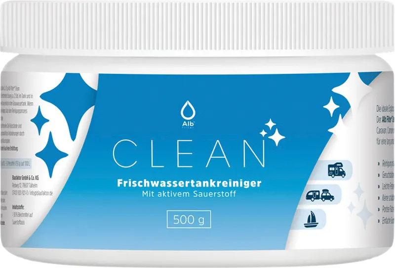 Alb Filter Alb Filter Wassertank Alb Clean Frischwassertank-Reiniger, mit aktivem Sauerstoff, 500 g, Blau|weiß, – Produktbild 5 von 5