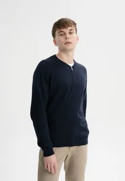MELA MELA Herren vegan Strickjacke Shamial Navy – Produktbild 1 von 1
