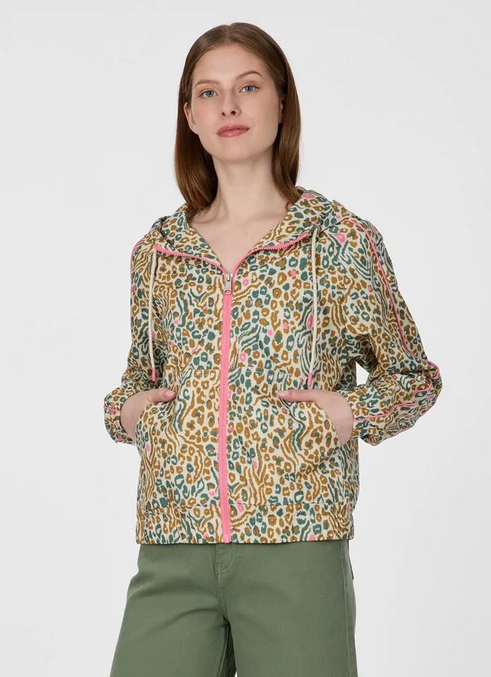 ragwear ragwear Allwetterjacke ANDRIN PRINT Aus dünnem, wasserabweisendem Material mit Print und Kontrastdetails, Beige, – Produktbild 1 von 2