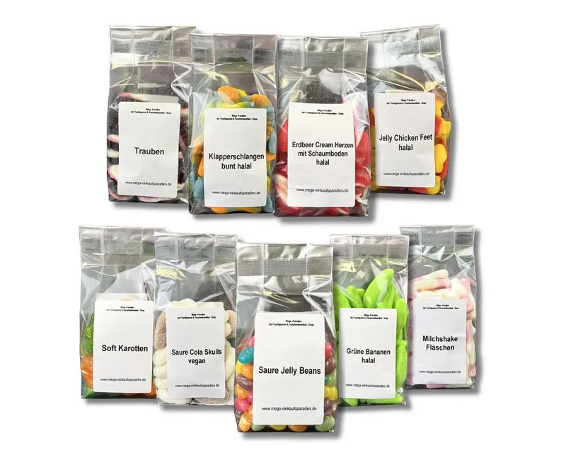 Fruchtgummi Bären & Co. Süßigkeit, Mega Paradies Fruchtgummi Probierbox 9 verschiedene Sorten 1575g – Produktbild 3 von 5
