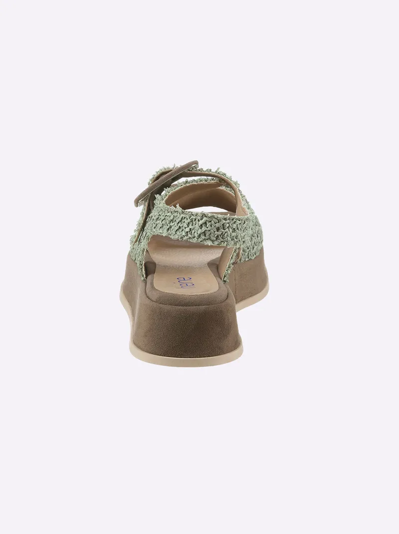 heine Sandalette, Khaki-oliv, – Produktbild 3 von 3