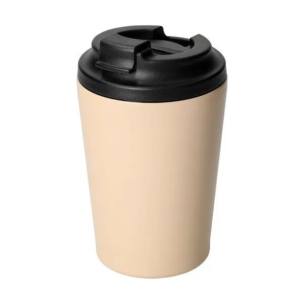 elasto elasto Keramikbeschichteter Kaffeebecher 360 ml aus Edelstahl, Beige, – Produktbild 2 von 5