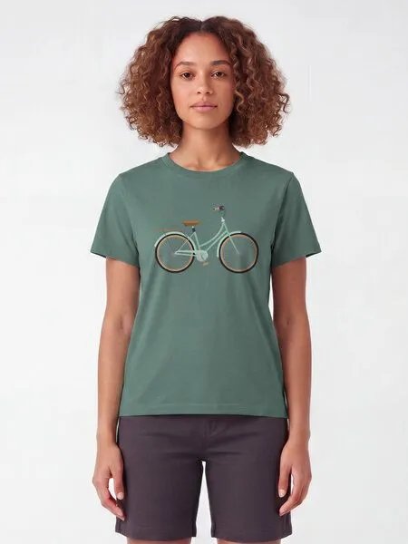 watapparel watapparel T-Shirt Frauen Mint Bike, Green bay, – Produktbild 2 von 2