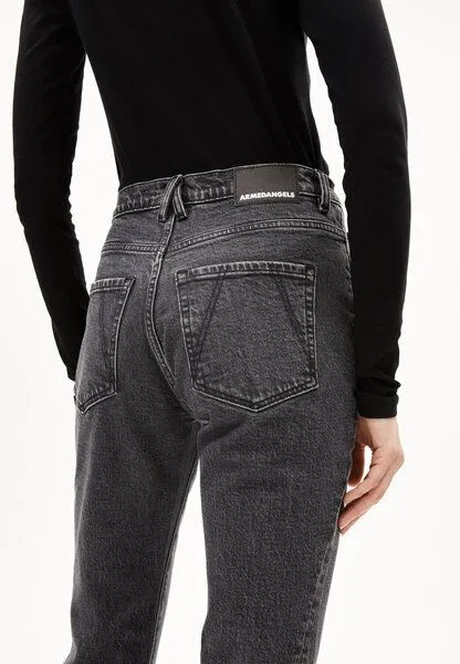 ARMEDANGELS ARMEDANGELS VELAARI - Damen Jeans Flared Leg Mid Waist Ankle Bio-Baumwoll Mix Comfort-Stretch, Blue, – Produktbild 3 von 4