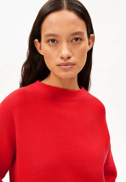 ARMEDANGELS ARMEDANGELS MERINAA Damen Pullover aus Bio-Baumwolle, Mars red, – Produktbild 3 von 4
