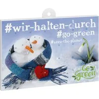 Vollmilch-Adventskalender mit kompostierbarem Inlay inkl. Druck, DIN A5 – Produktbild 1 von 1